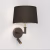 Tapered Round 250 Shade, Black Fabric (5035004)