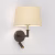 Tapered Round 250 Shade, Putty Fabric (5035005)