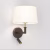 Tapered Round 250 Shade, White Fabric (5035003)